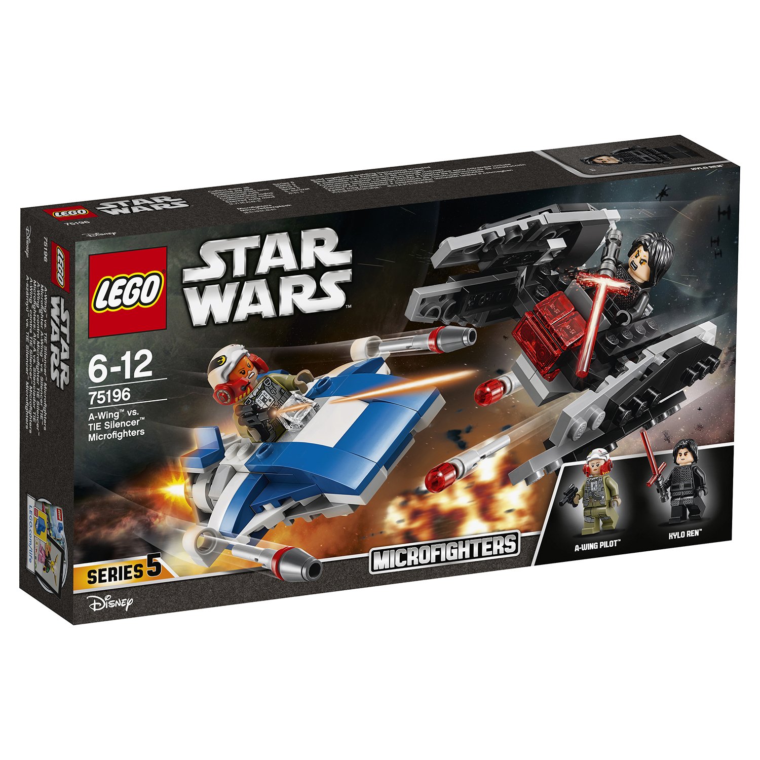 Конструктор Lego Star Wars - Истребитель типа A против бесшумного истребителя Сид  